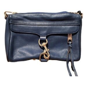 Rebecca Minkoff Dark Blue Leather Crossbody Bag